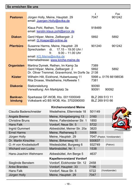 Gott hat den Schuldschein - St. Stephani-Kirchengemeinde Meine