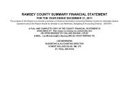 ramsey county summary financial statement for the year ended . 