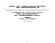 2009 Summary Financial Statement - Ramsey County, Minnesota