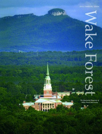 Wake Forest Magazine, December 2004 - Past Issues - Wake Forest ...