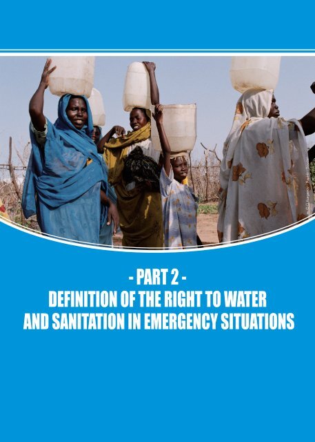 the human right to water and sanitation in emergency situations