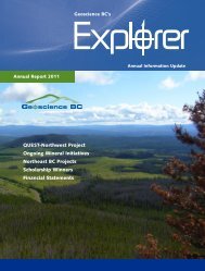 QUEST-Northwest Project Ongoing Mineral ... - Geoscience BC