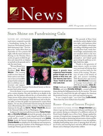 Stars Shine on Fundraising Gala - American Horticultural Society