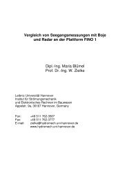 Vergleich von Seegangsmessungen mit Boje und Radar an der ...