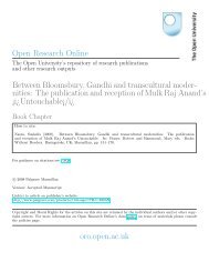 Between Bloomsbury, Gandhi and transcultural modernities: The ...