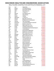 HCC Renewal List for website.xlsx - Wisconsin Healthcare ...