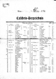 Exlibris-Verzeichnis. Berlin - Antiquariat Dr. Wolfgang Rieger