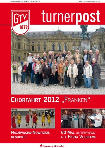 CHORFAHRT 2012 „FRANKEN“ - Gütersloher Turnverein von 1879 ...