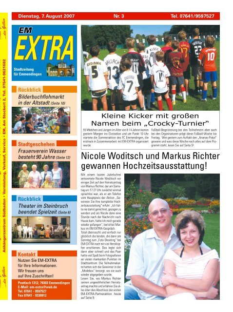 Nicole Woditsch und Markus Richter gewannen ... - Service-Themen