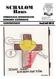 Geburtstage im Juni/Juli - Schalom-Haus