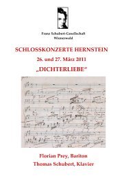 Dichterliebe - Franz-Schubert-Gesellschaft Wienerwald