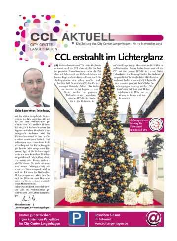 CCLerstrahltimLichterglanz - CCL, City Center Langenhagen