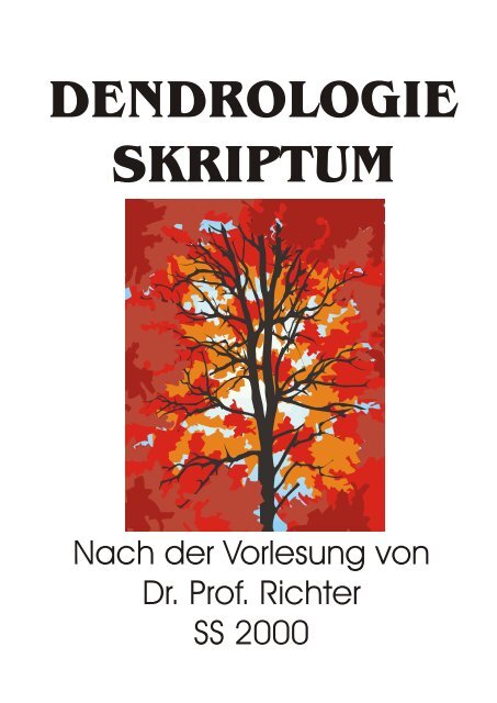 Dendrologie Skriptum Hochtaunuskreis