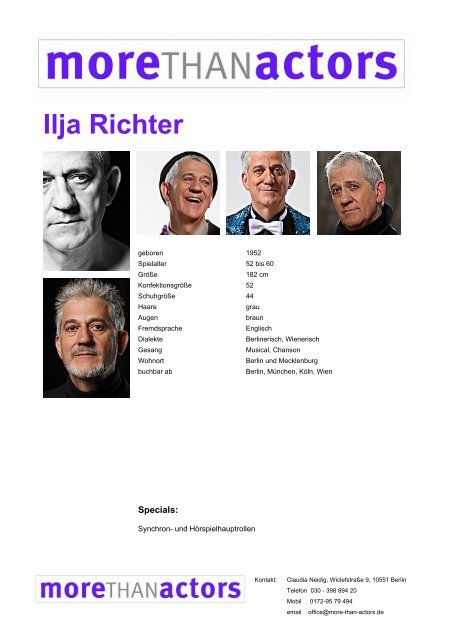 Ilja Richter - More than Actors