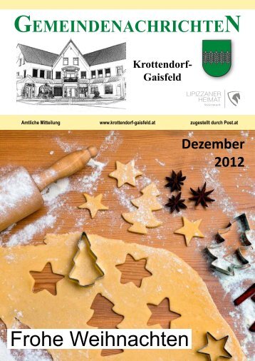 Gemeindezeitung Dezember 2012 - Gemeinde Krottendorf-Gaisfeld