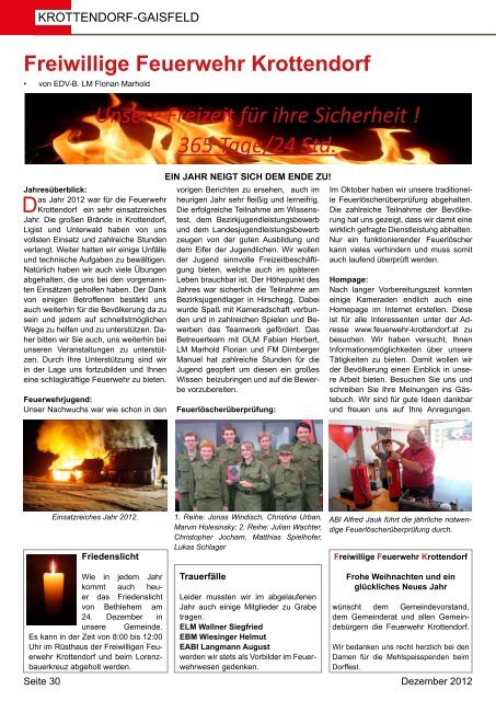 Gemeindezeitung Dezember 2012 - Gemeinde Krottendorf-Gaisfeld