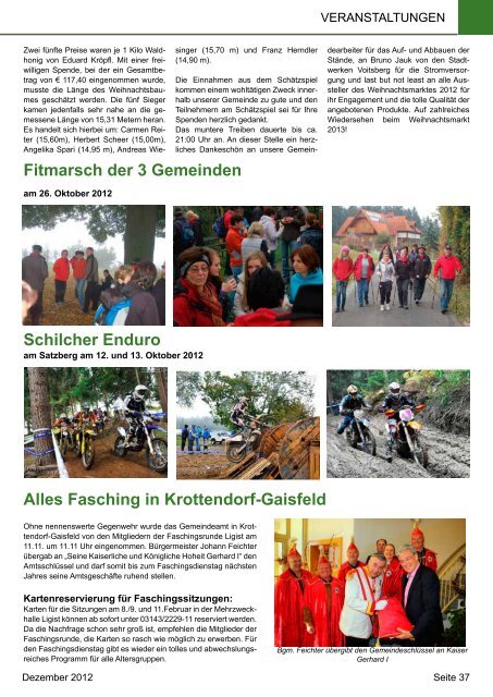 Gemeindezeitung Dezember 2012 - Gemeinde Krottendorf-Gaisfeld