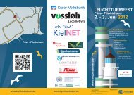 LEUCHTTURMFEST 2. - 3. Juni 2012 Pries ... - Kiel Sailing City