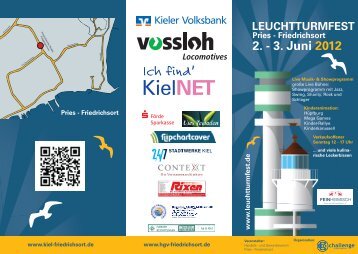 LEUCHTTURMFEST 2. - 3. Juni 2012 Pries ... - Kiel Sailing City