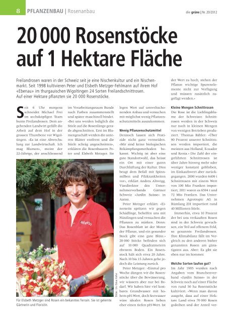 Fachmagazin für die Schweizer Landwirtschaft