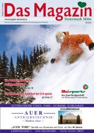 November 2011 - DAS MAGAZIN Steiermark-Mitte