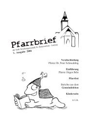 Pfarrbrief 1/2003 - Pfarrgemeinde St. Bonaventura/ Hl. Kreuz