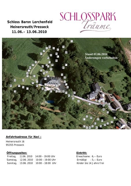 Schloss Baron Lerchenfeld Heinersreuth/Presseck 11.06.