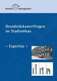 Grundstückswertfragen im Stadtumbau - Forum Baulandmanagement