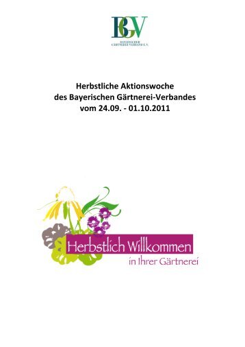 Herbstlich willkommen - Bayerischer Gärtnerei-Verband e.V.