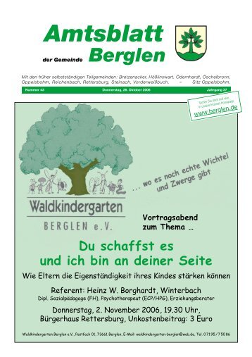 Amtsblatt Berglen