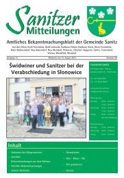 Mitteilungen Mitteilungen - Sanitz