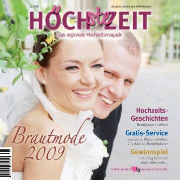 Download Ausgabe 2009 Höchste Zeit - pdf - Hochzeitsportal ...