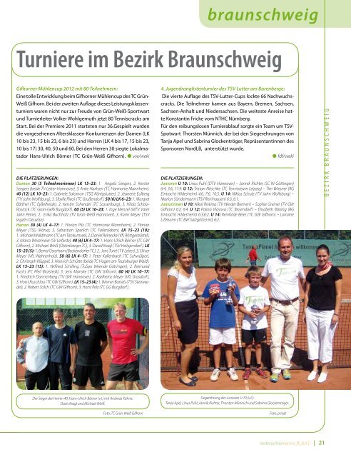 sport - Niedersächsischer Tennisverband e.V.