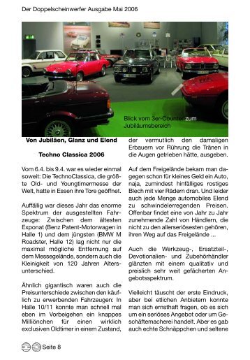 Der Doppelscheinwerfer Ausgabe Mai 2006 Seite 8 Von Jubiläen ...