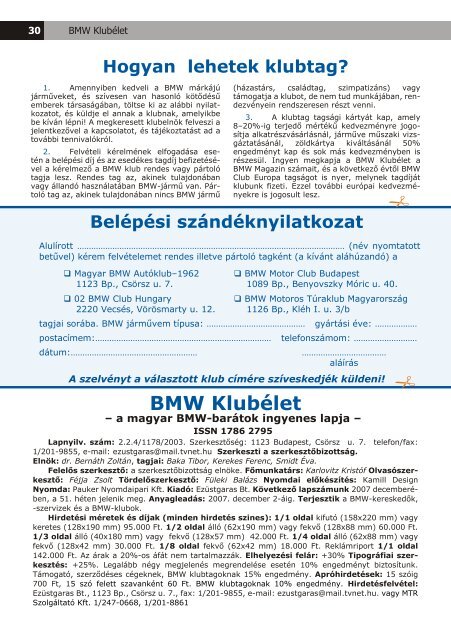 BMW Klubélet a postaládában - Balázs oldala (Kamill)