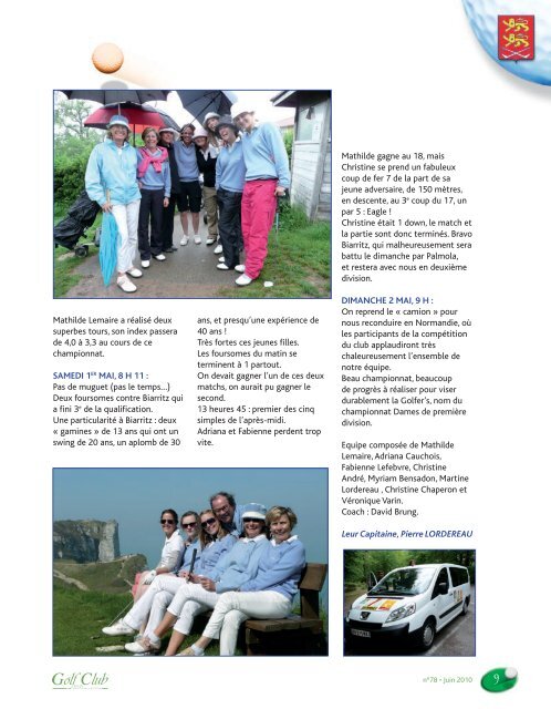 En février 2011, Notre Club aura 100 ans! - Golf de Rouen - Mont ...