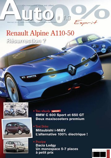 Renault Alpine A110-50 - Magazine 100% esprit auto