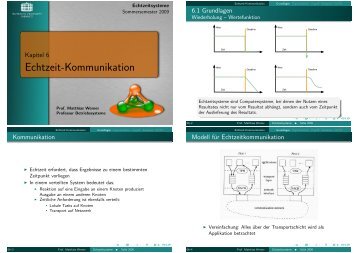 Echtzeit-Kommunikation - TU Chemnitz, Fakultät für Informatik