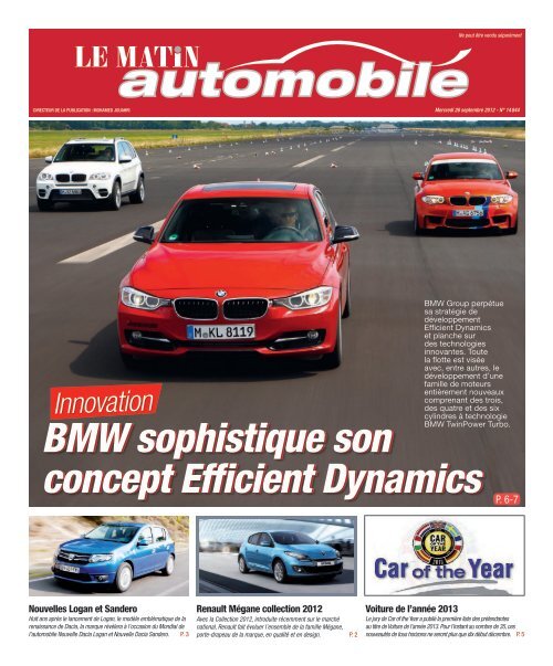 BMW sophistique son concept Efficient Dynamics BMW sophistique ...