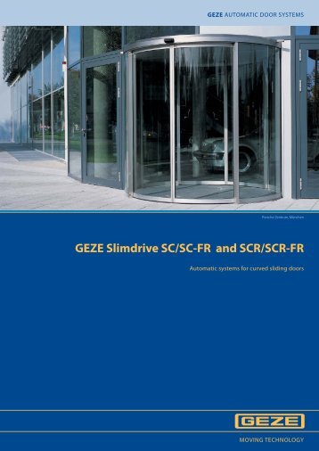 GEZE Slimdrive SC/SC-FR and SCR/SCR-FR