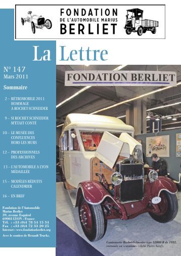 m'était conté... - Fondation de l'automobile Marius Berliet