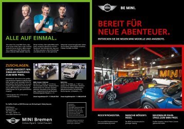 Bereit für neue Abenteuer. - MINI Bremen