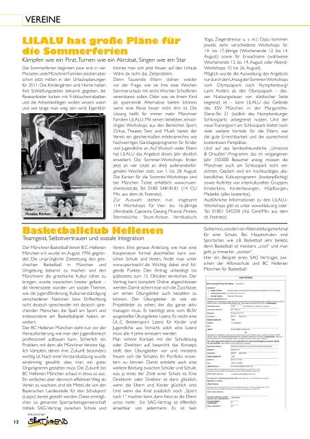 März 11 Magazin - Münchner Sportjugend
