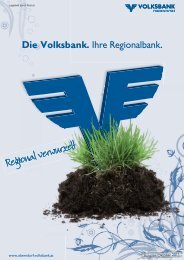 Ihre Regionalbank. - Volksbank Oberndorf