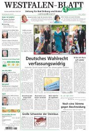 Bad Driburg / Brakel - Westfalen-Blatt : eZeitung - Ihre ...