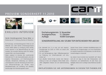 PREVIEW SONDERHEFT 11.2010 - automotiveIT