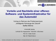 Vorteile und Nachteile einer offenen Software - LPZ E-BUSINESS ...