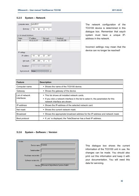 Manual TO3100 - DResearch