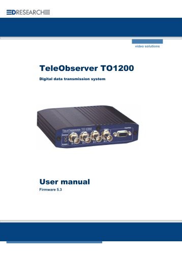 TeleObserver TO1200 - DResearch