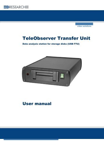 Manual USB-TTU - DResearch